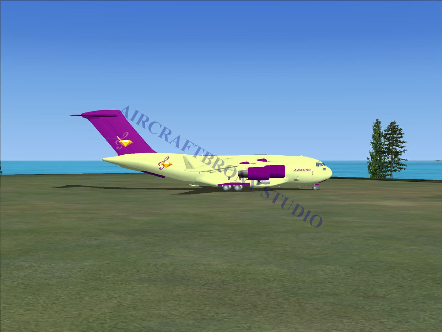 Adagio Dazzle Boeing C-17 (Digital Image) Digital Image