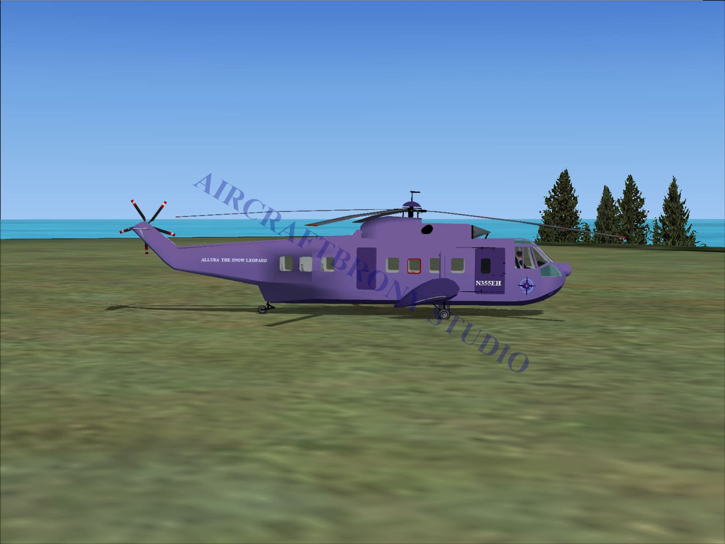 Allura Snow Leopard Sikorsky S-61N (Digital Image) Digital Image