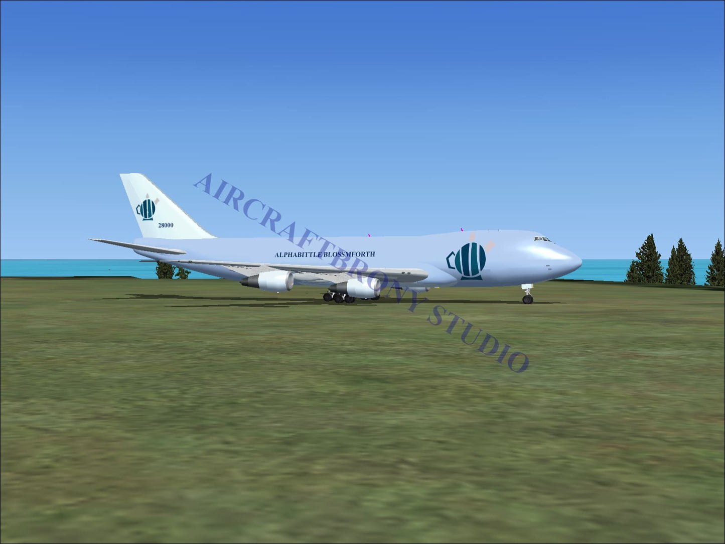 Alphabittle Blossomforth Boeing 747-200 (Digital Image) Digital Image