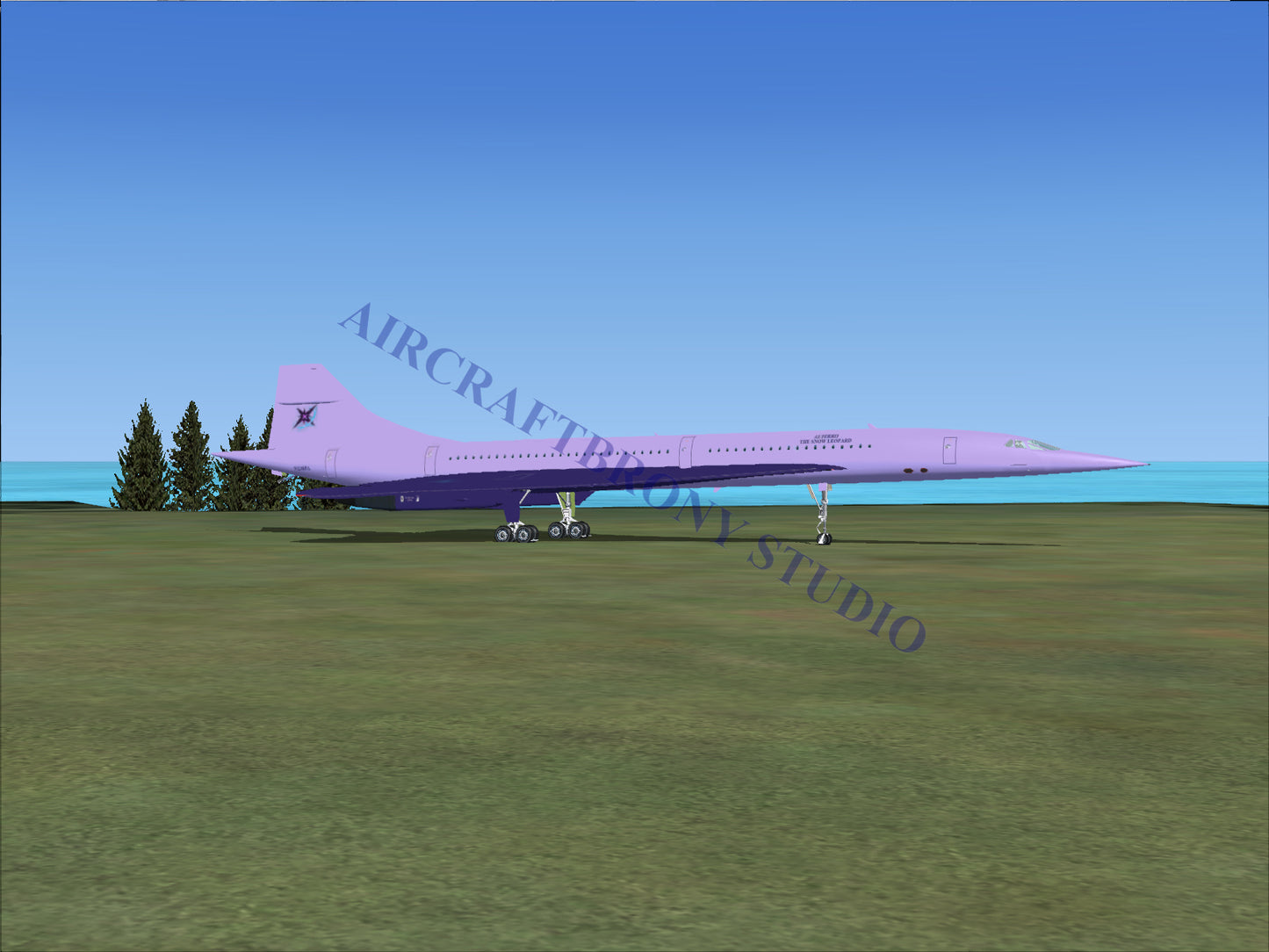 Alterro The Snow Leopard Aerospatiale Concorde (Digital Image) Digital Image