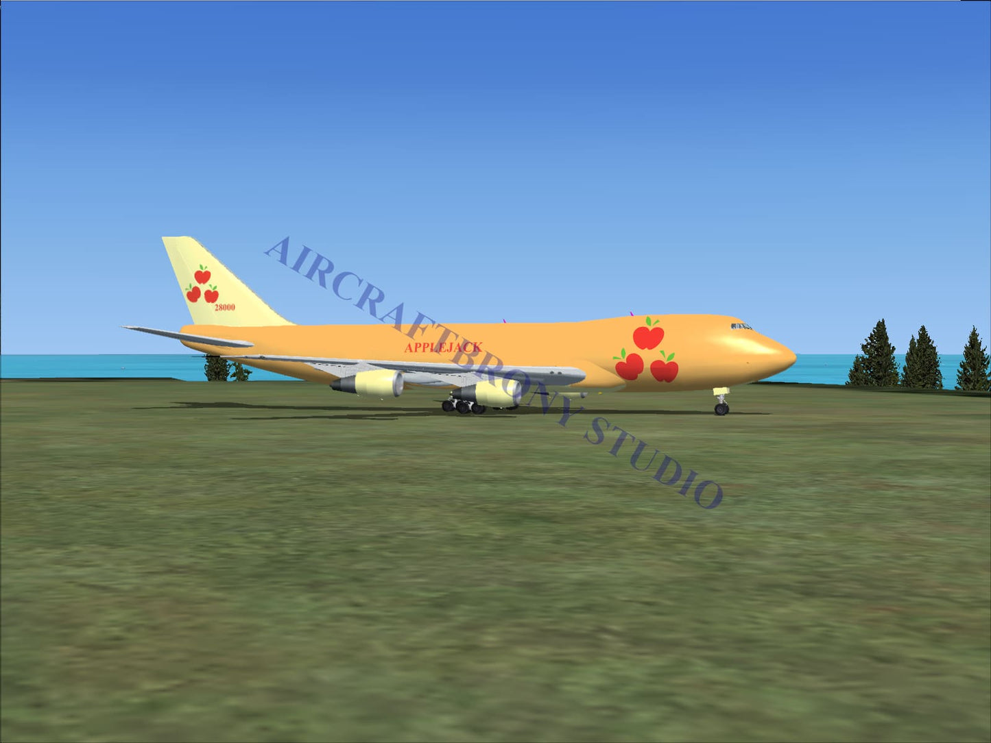 Applejack Boeing 747-200 (Digital Image) Digital Image
