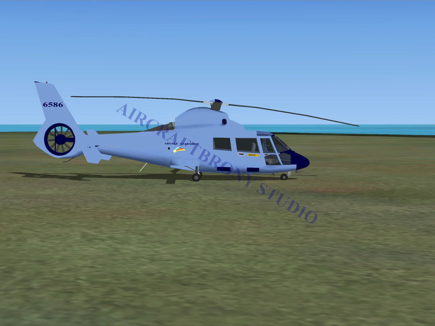 Argyle Starshine Aerospatiale HH65 Dolphin (Digital Image) Digital Image