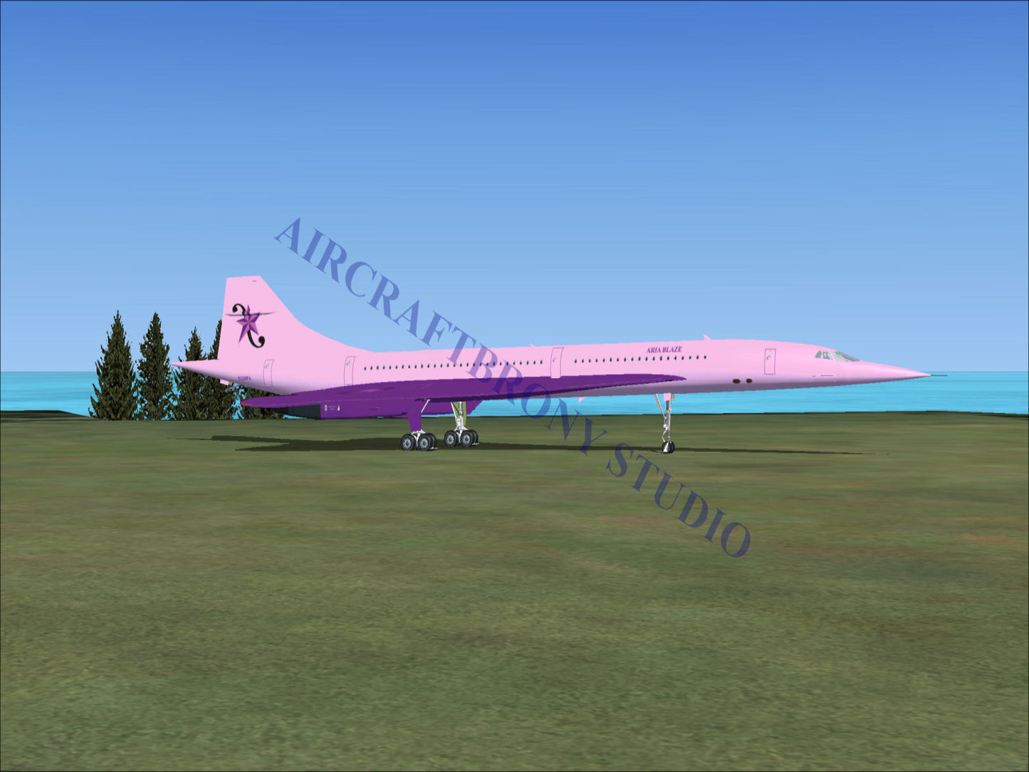 Aria Blaze Aerospatiale Concorde (Digital Image) Digital Image