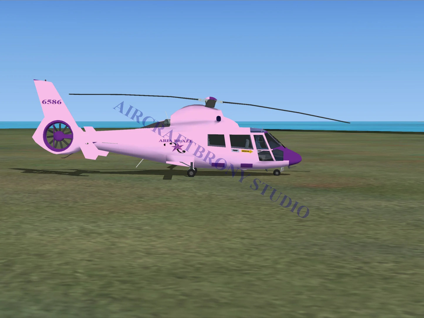 Aria Blaze Aerospatiale HH65 Dolphin (Digital Image) Digital Image