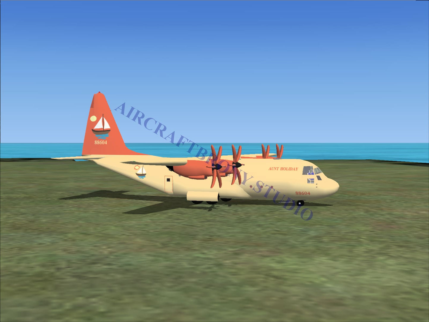 Aunt Holiday Lockheed C-130 (Digital Image) Digital Image