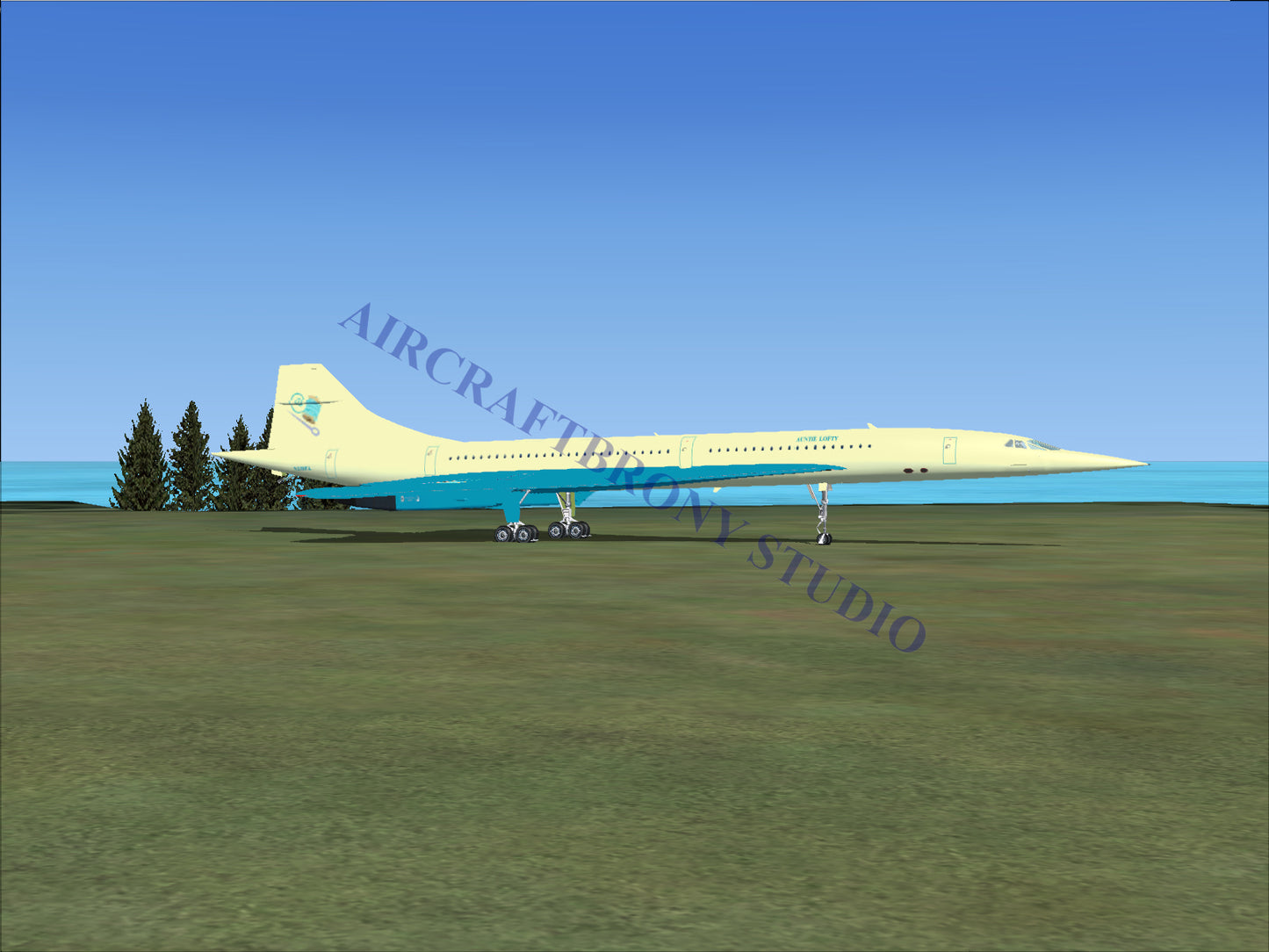 Auntie Lofty Aerospatiale Concorde (Digital Image) Digital Image