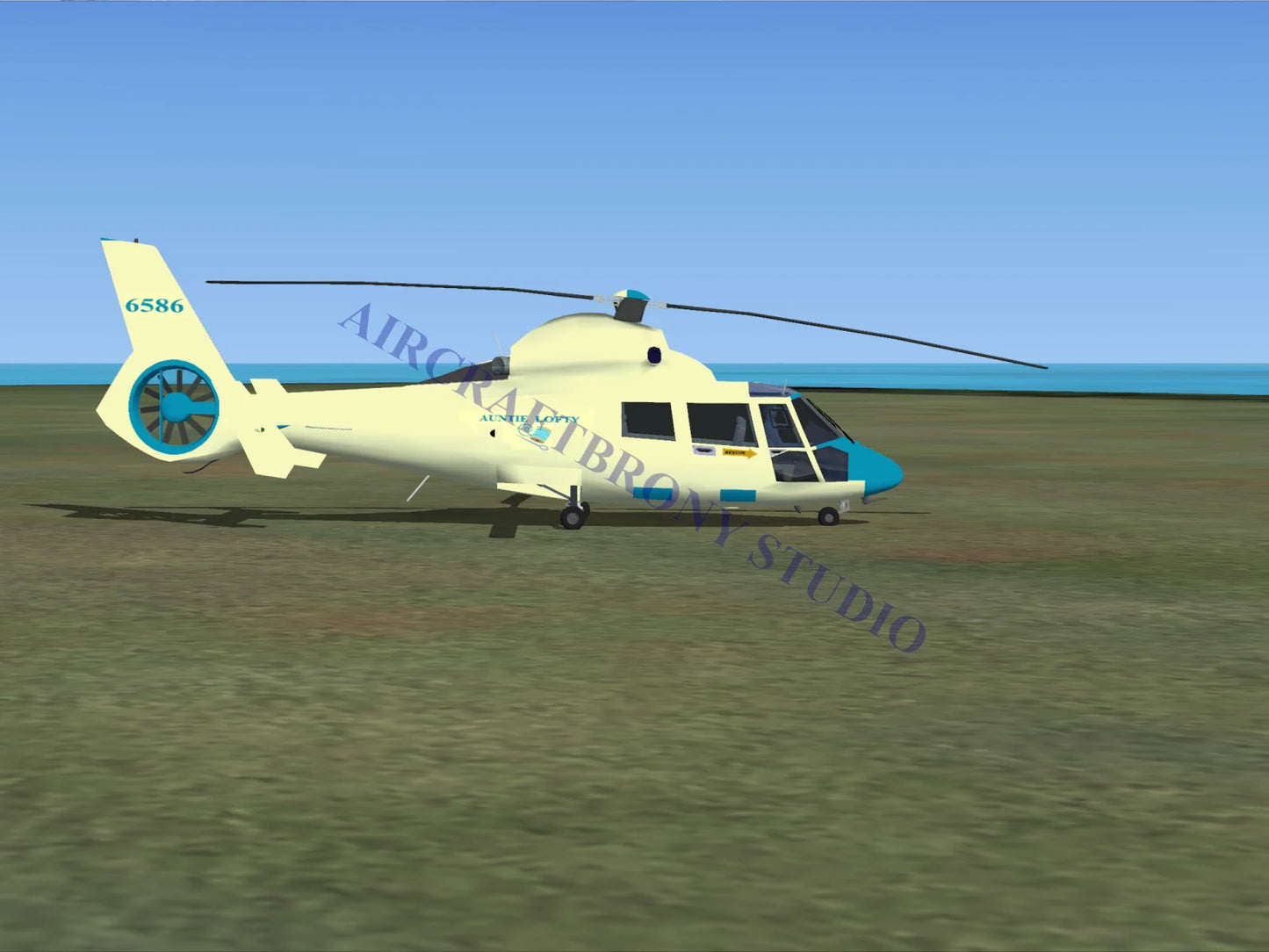 Auntie Lofty Aerospatiale HH65 Dolphin (Digital Image) Digital Image