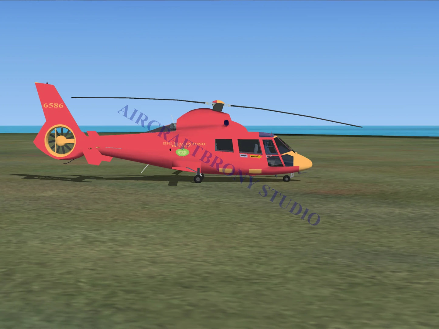 Big Macintosh-Big Mac Aerospatiale HH65 Dolphin (Digital Image) Digital Image