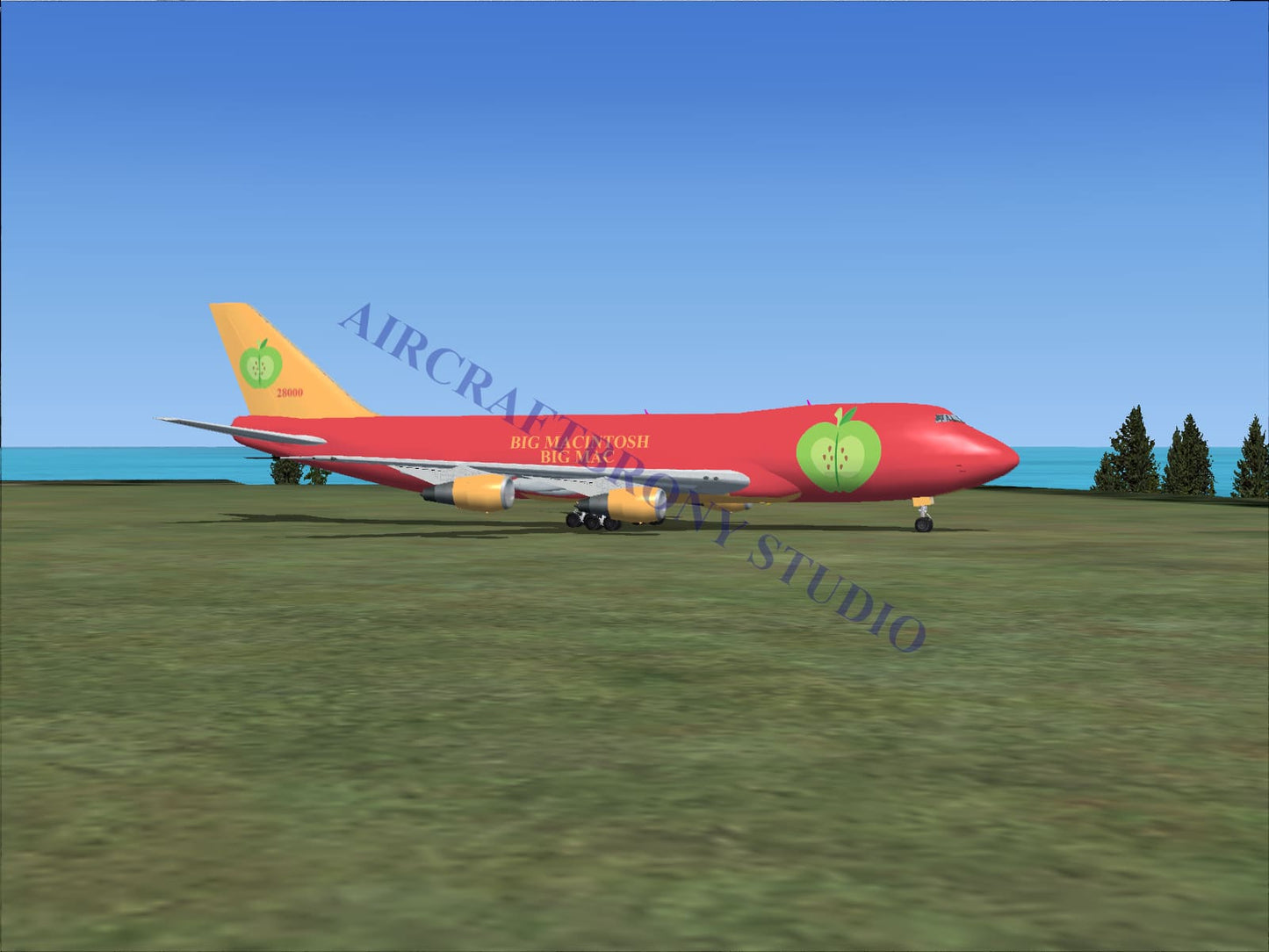 Big Macintosh-Big Mac Boeing 747-200 (Digital Image) Digital Image