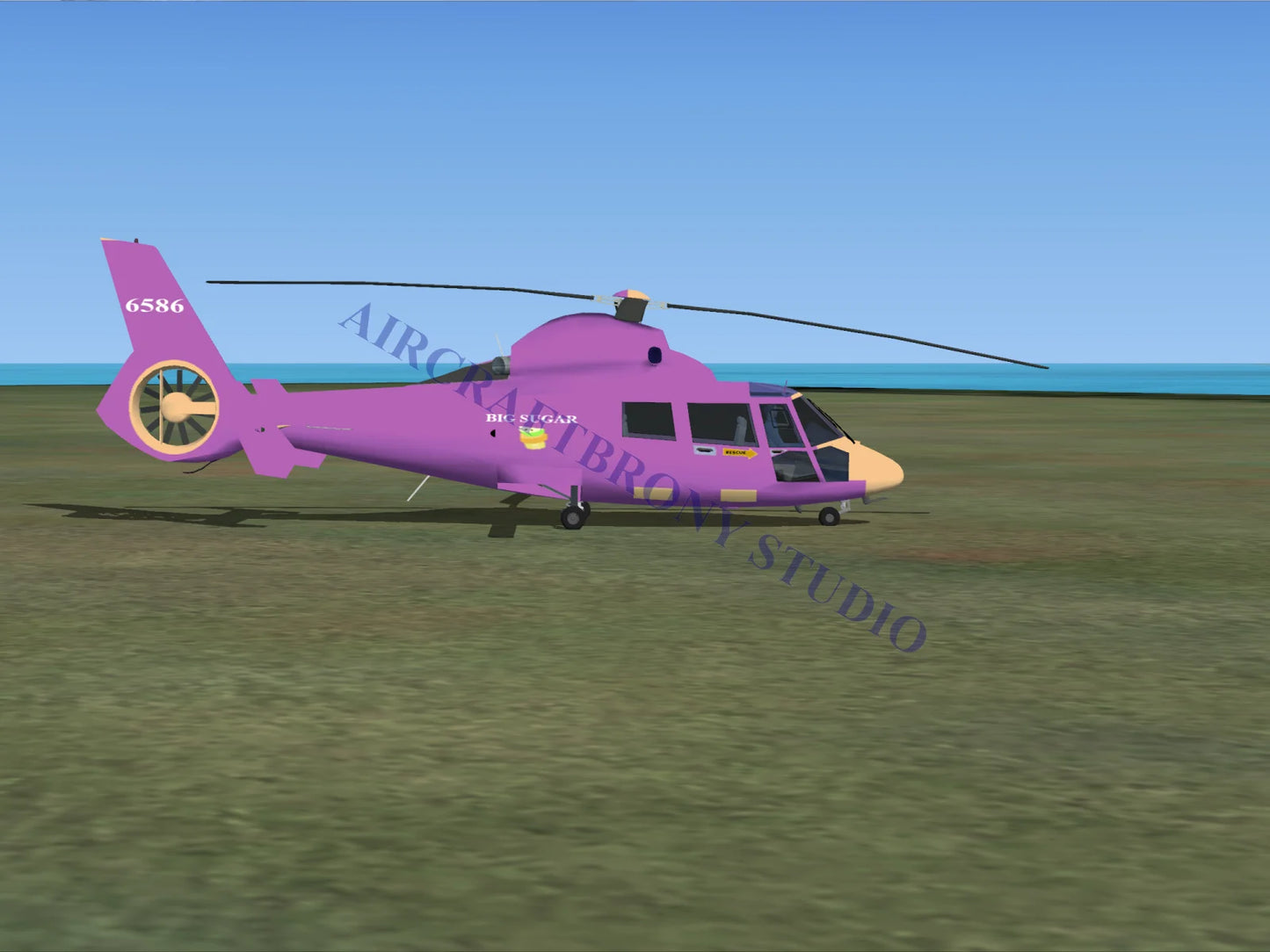 Big Sugar Aerospatiale HH65 Dolphin (Digital Image) Digital Image