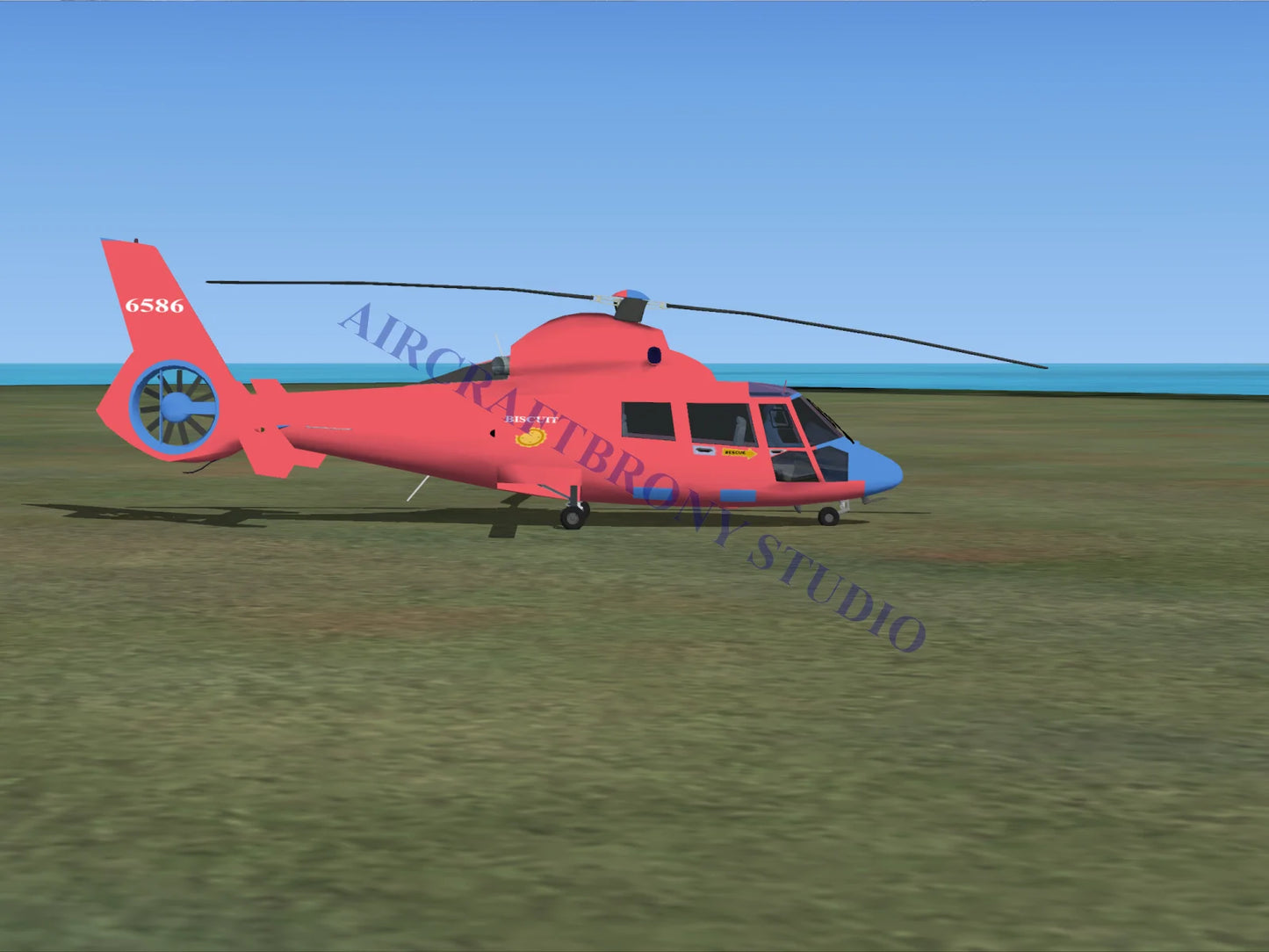 Biscuit Aerospatiale HH65 Dolphin (Digital Image) Digital Image