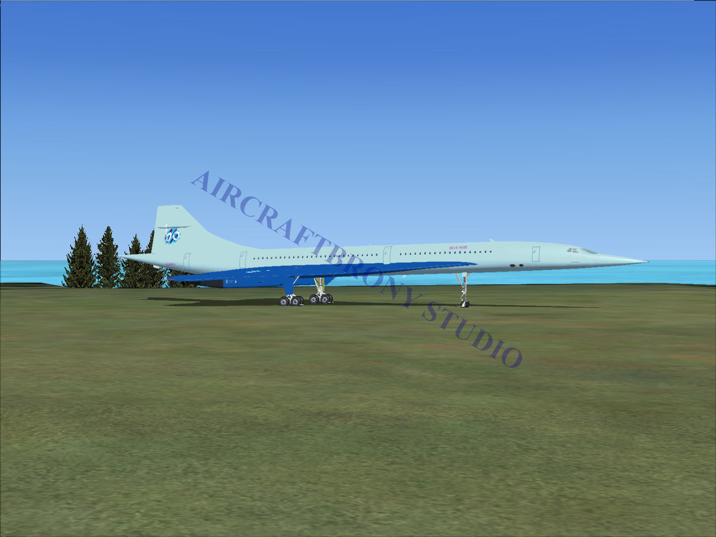 Blue Note Aerospatiale Concorde (Digital Image) Digital Image