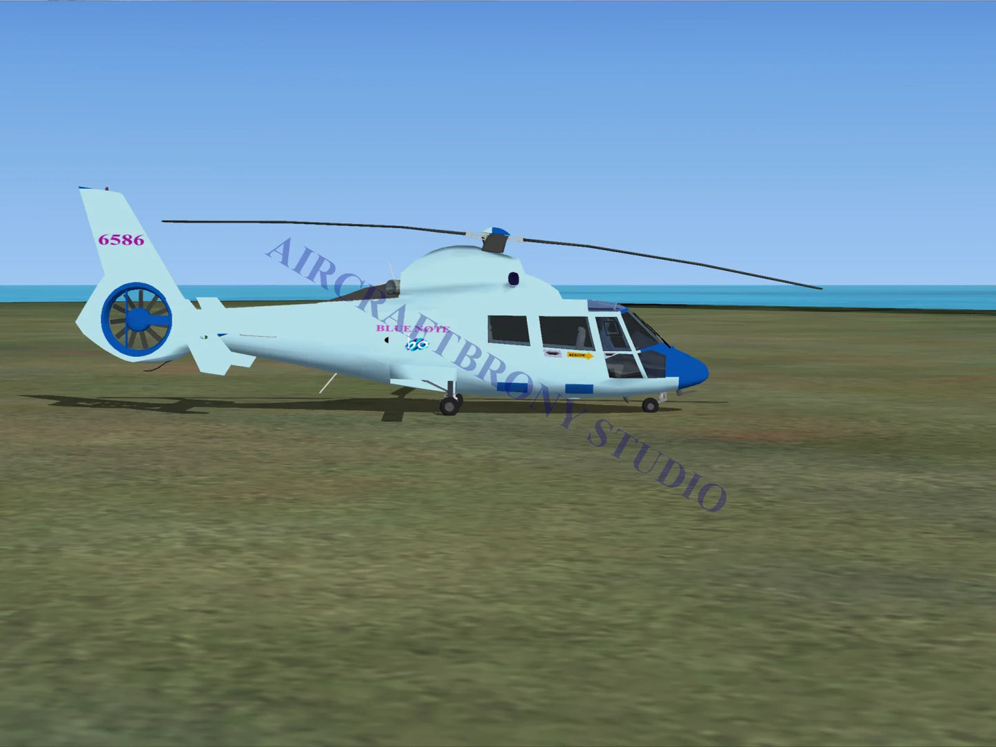 Blue Note Aerospatiale HH65 Dolphin (Digital Image) Digital Image