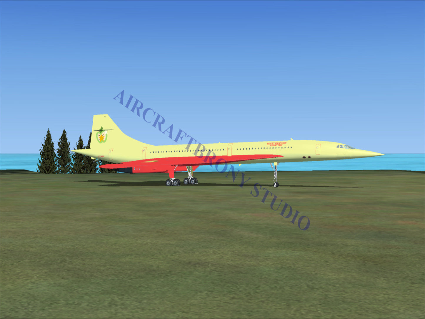 Bright Macintosh Aerospatiale Concorde (Digital Image) Digital Image