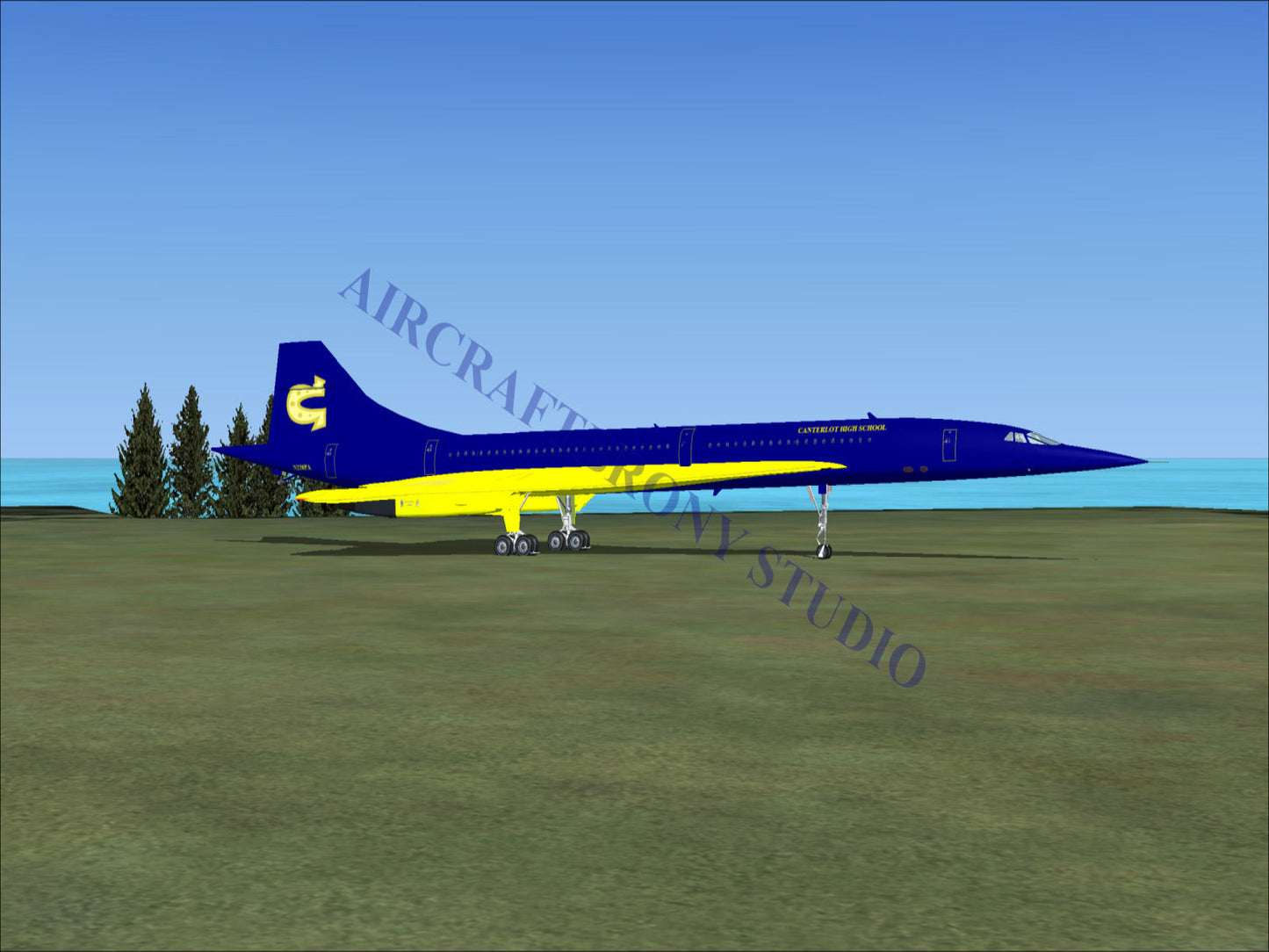 Canterlot High School Aerospatiale Concorde (Digital Image) Digital Image