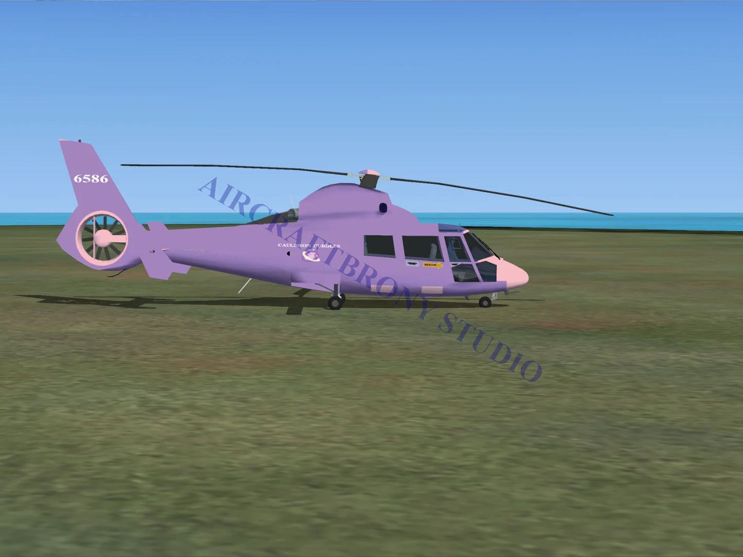 Cauldron Bubbles Aerospatiale HH65 Dolphin (Digital Image) Digital Image