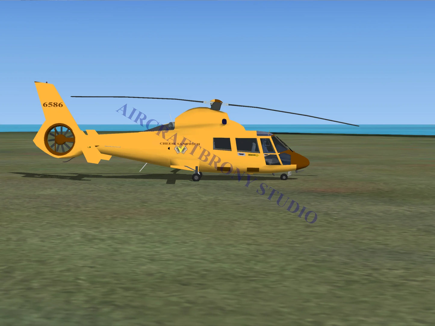 Cheese Sandwich Aerospatiale HH65 Dolphin (Digital Image) Digital Image