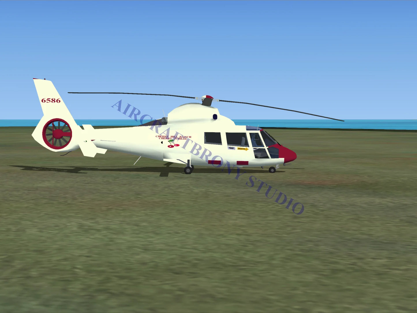 Cherry Jubilee Aerospatiale HH65 Dolphin (Digital Image) Digital Image