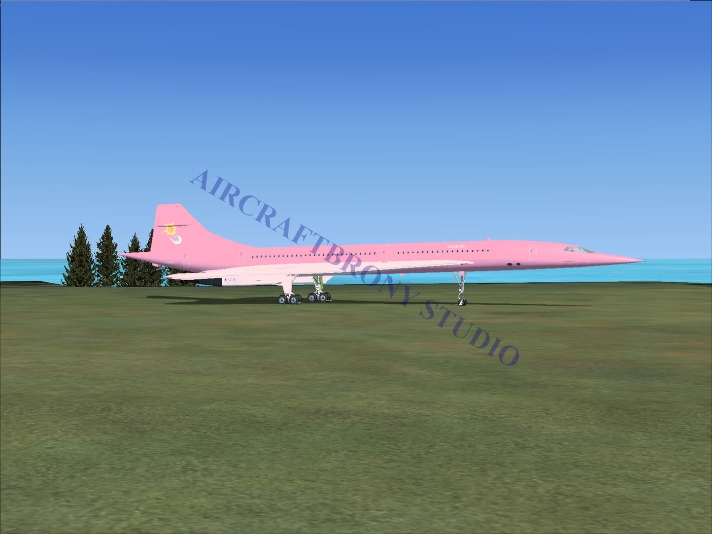 Clear Sky Aerospatiale Concorde (Digital Image) Digital Image