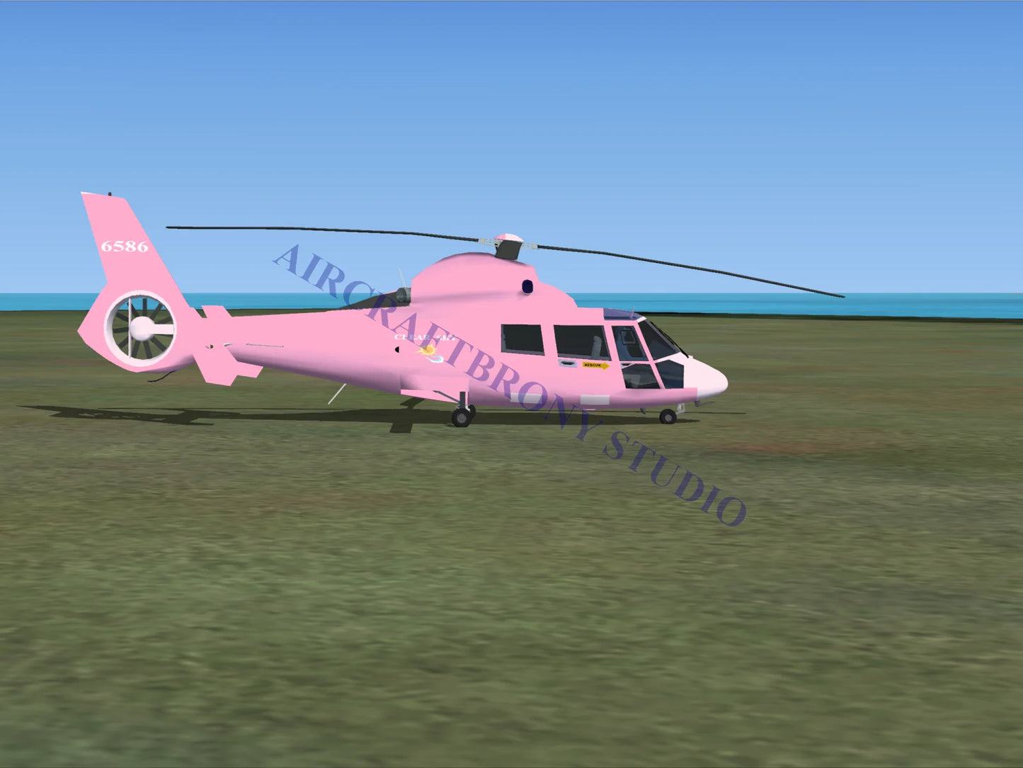 Clear Sky Aerospatiale HH65 Dolphin (Digital Image) Digital Image