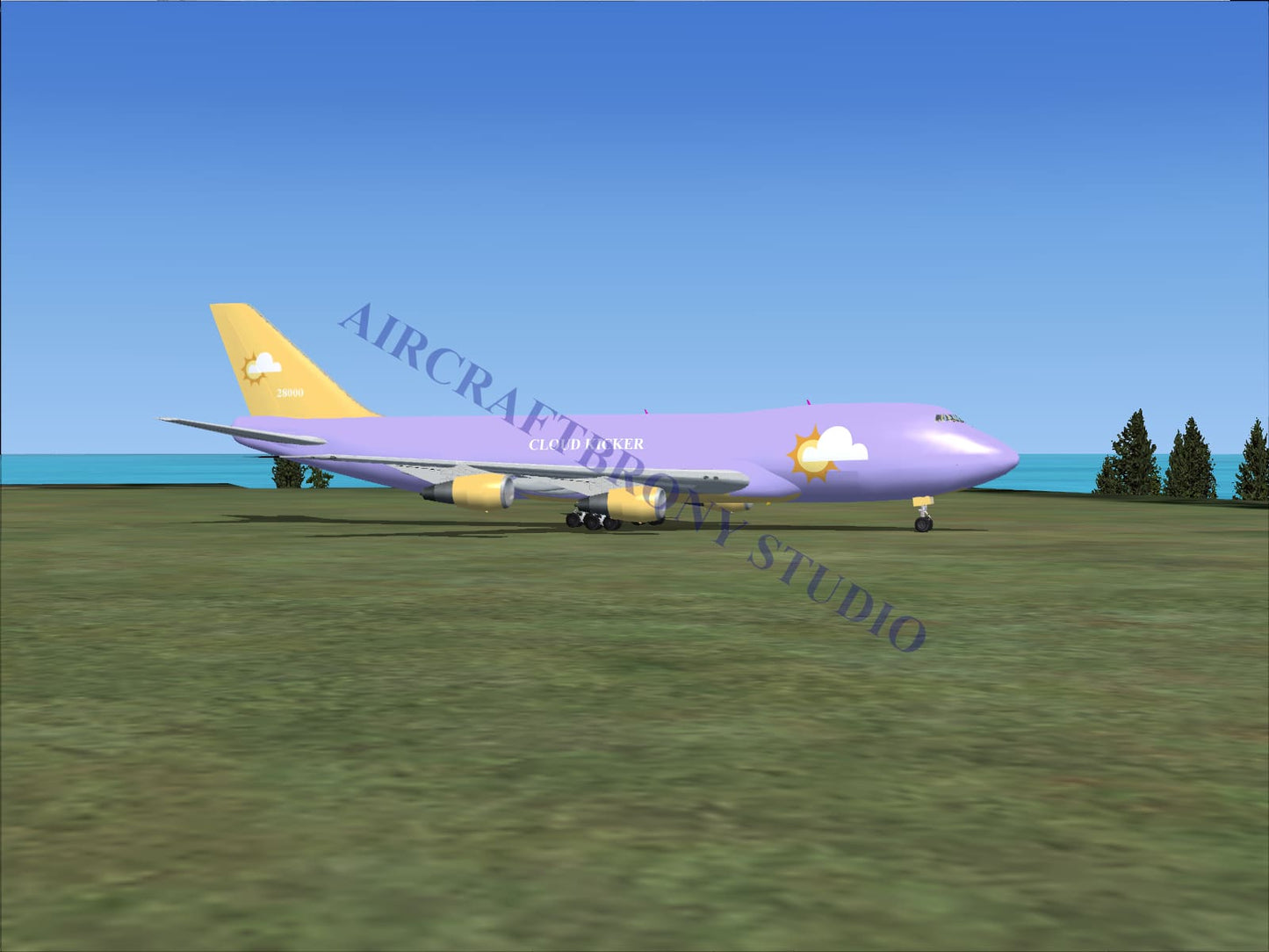 Cloud Kicker Boeing 747-200 (Digital Image) Digital Image