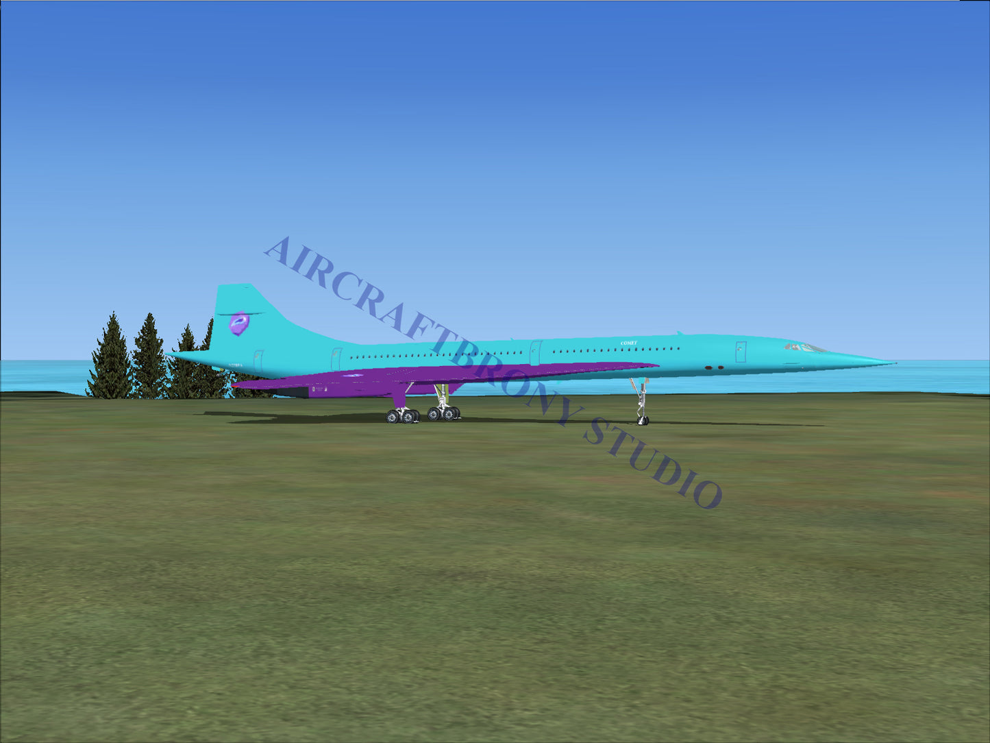 Comet Aerospatiale Concorde (Digital Image) Digital Image