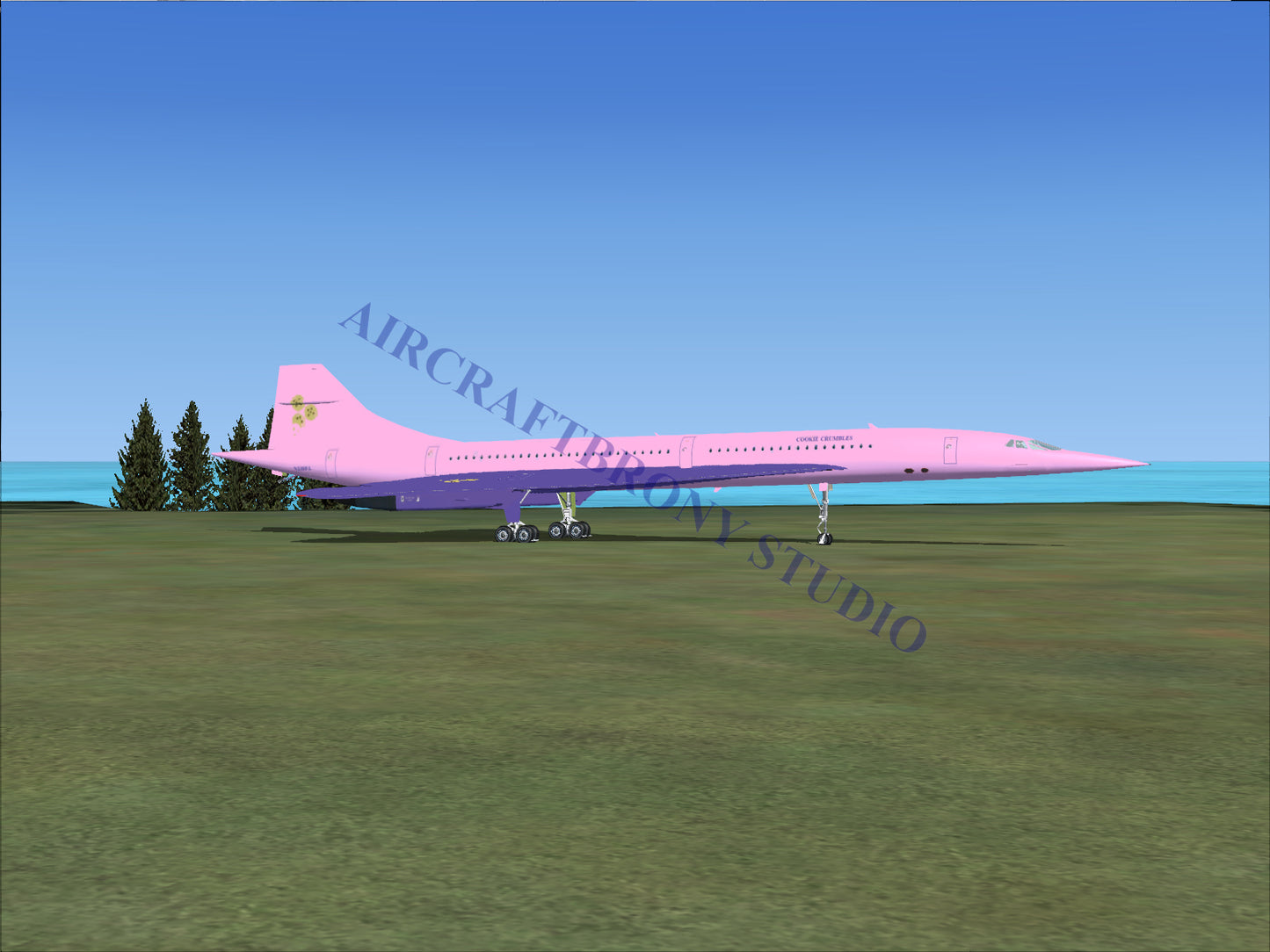 Cookie Crumbles Aerospatiale Concorde (Digital Image) Digital Image
