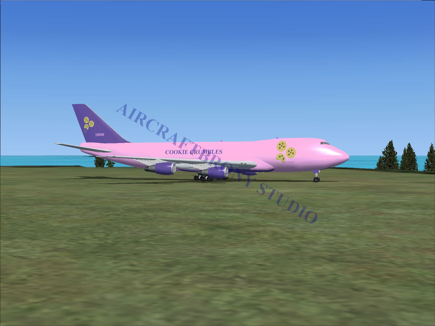 Cookie Crumbles Boeing 747-200 (Digital Image) Digital Image