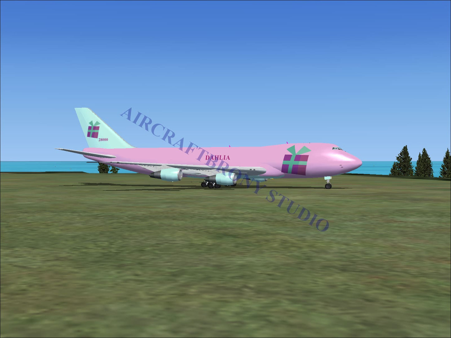 Dahlia Boeing 747-200 (Digital Image) Digital Image