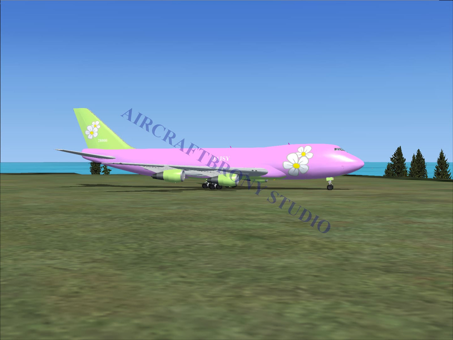 Daisy Boeing 747-200 (Digital Image) Digital Image