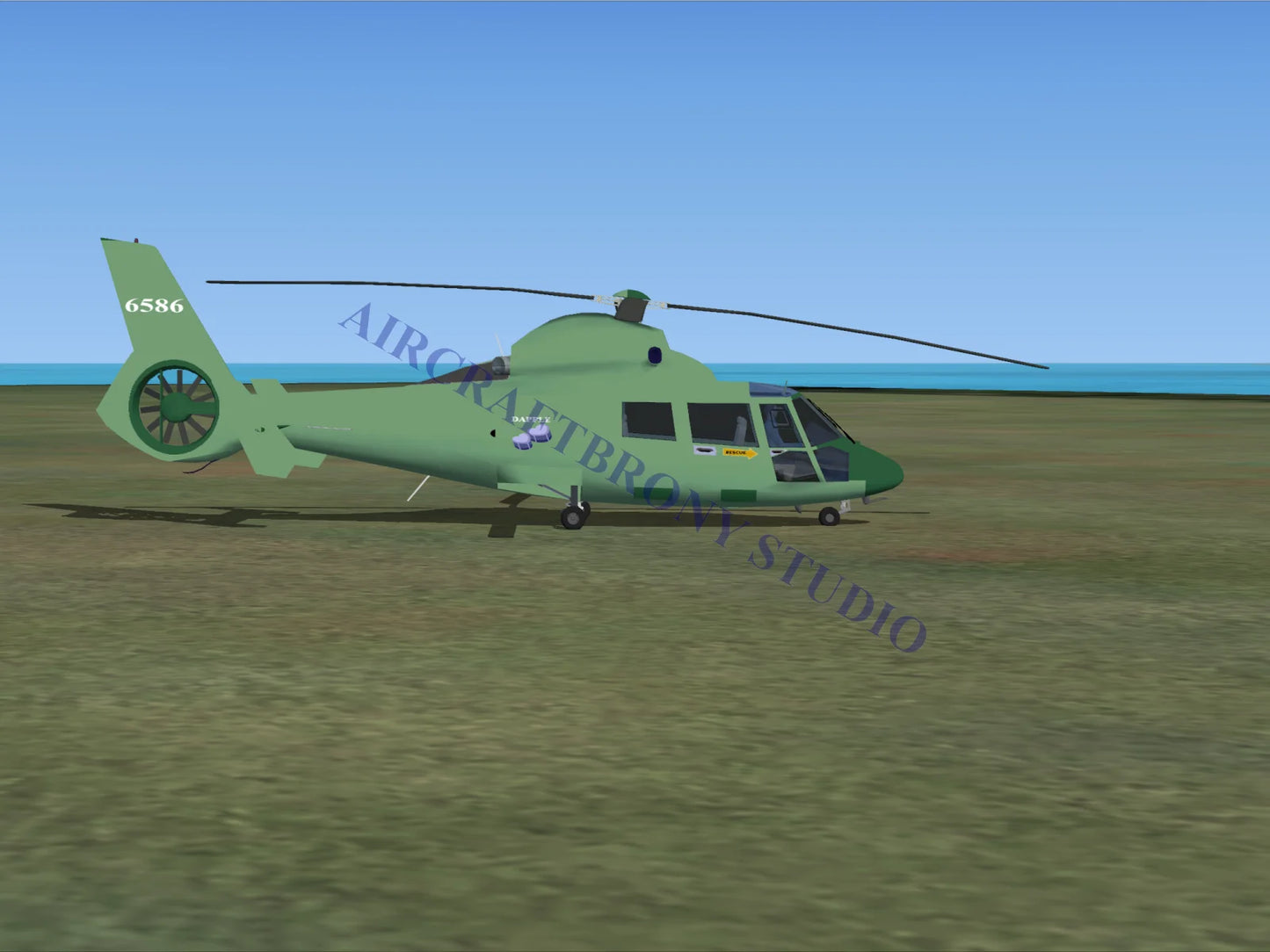Dapple Aerospatiale HH65 Dolphin (Digital Image) Digital Image