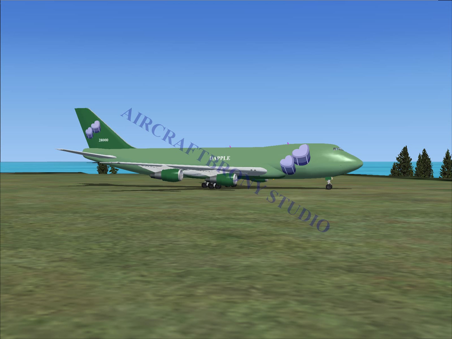 Dapple Boeing 747-200 (Digital Image) Digital Image