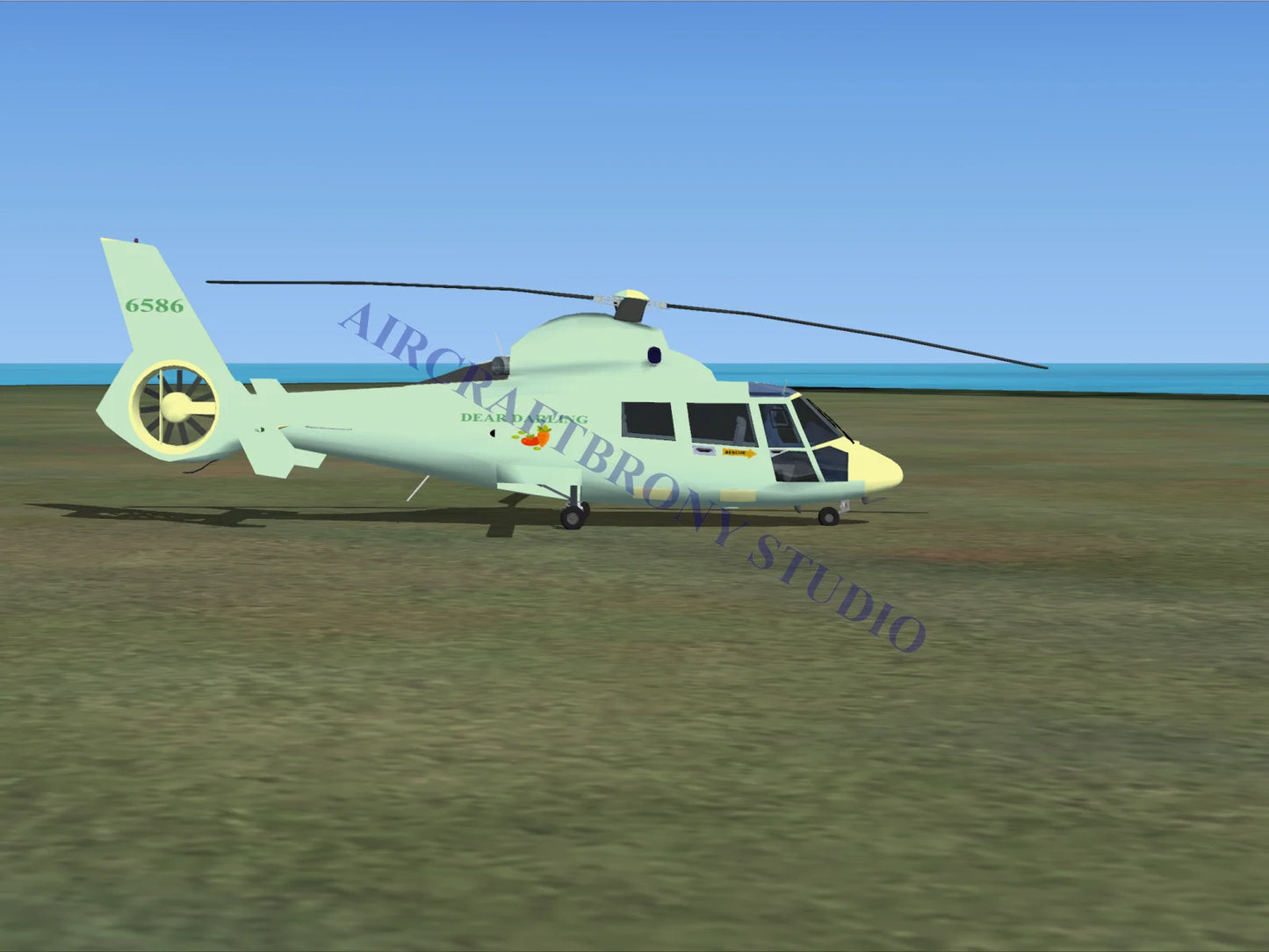 Dear Darling Aerospatiale HH65 Dolphin (Digital Image) Digital Image