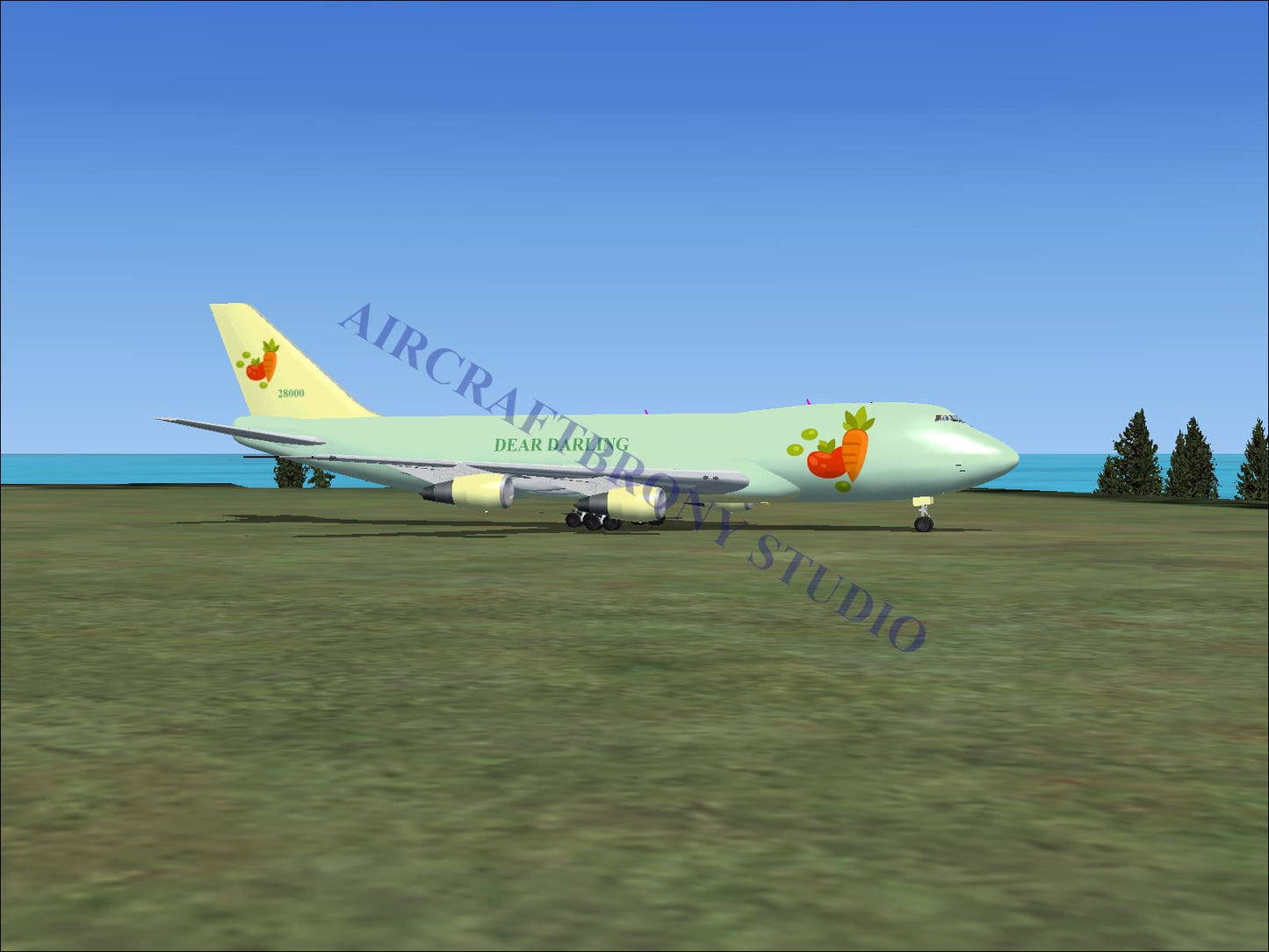 Dear Darling Boeing 747-200 (Digital Image) Digital Image