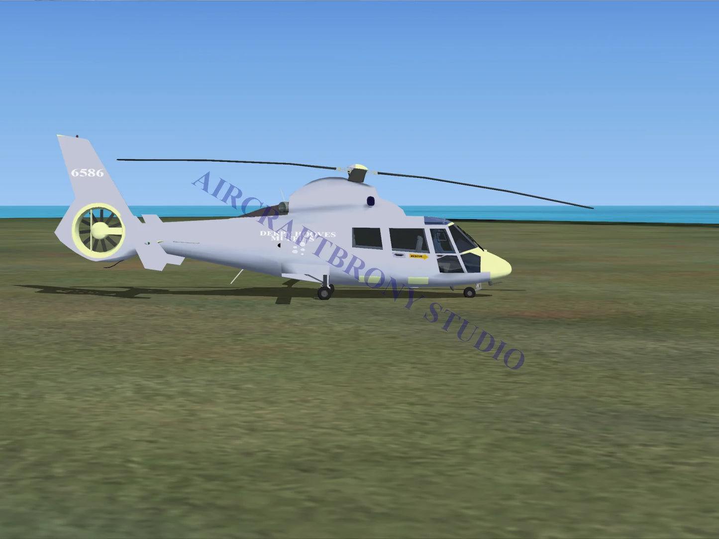 Derpy Hooves Aerospatiale HH65 Dolphin (Digital Image) Digital Image