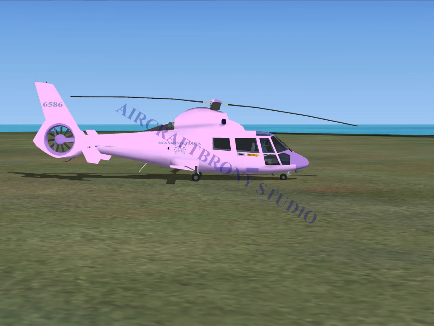 Diamond Tiara Aerospatiale HH65 Dolphin (Digital Image) Digital Image