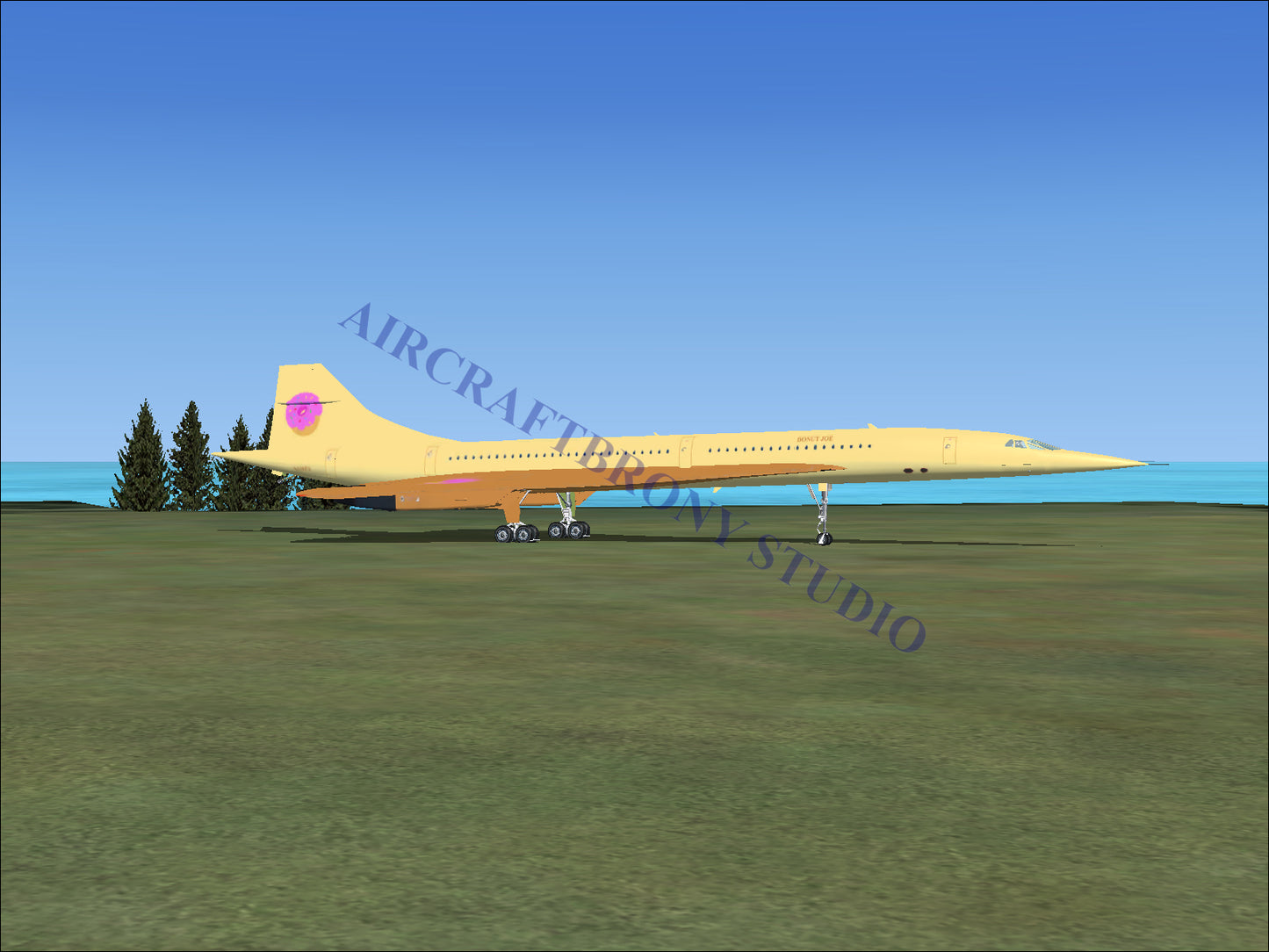 Donut Joe Aerospatiale Concorde (Digital Image) Digital Image