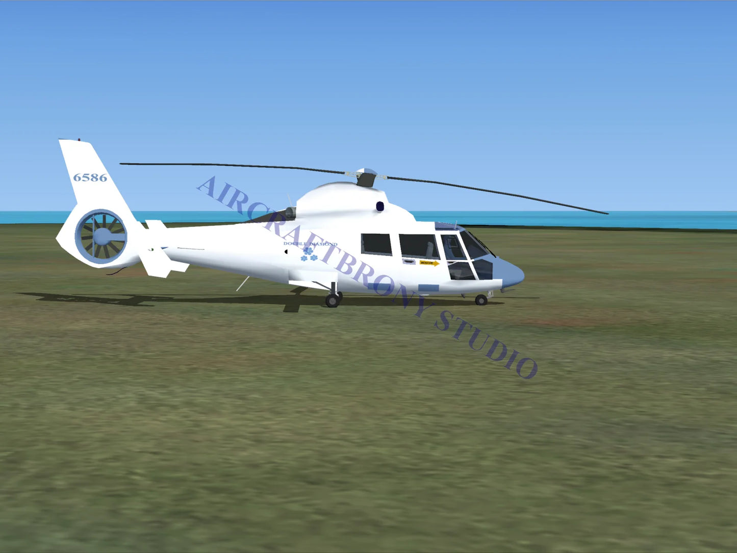 Double Diamond Aerospatiale HH65 Dolphin (Digital Image) Digital Image