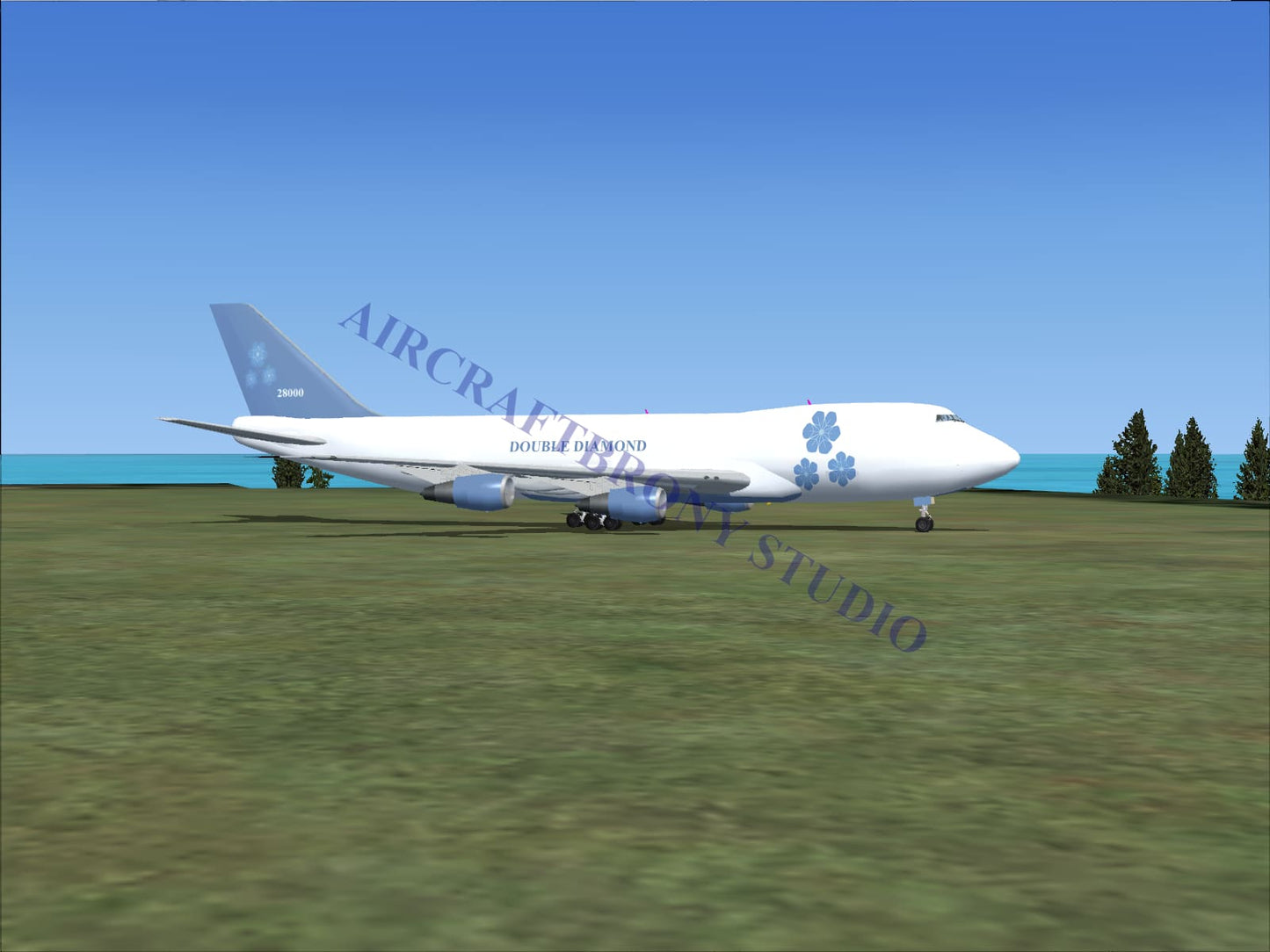 Double Diamond Boeing 747-200 (Digital Image) Digital Image