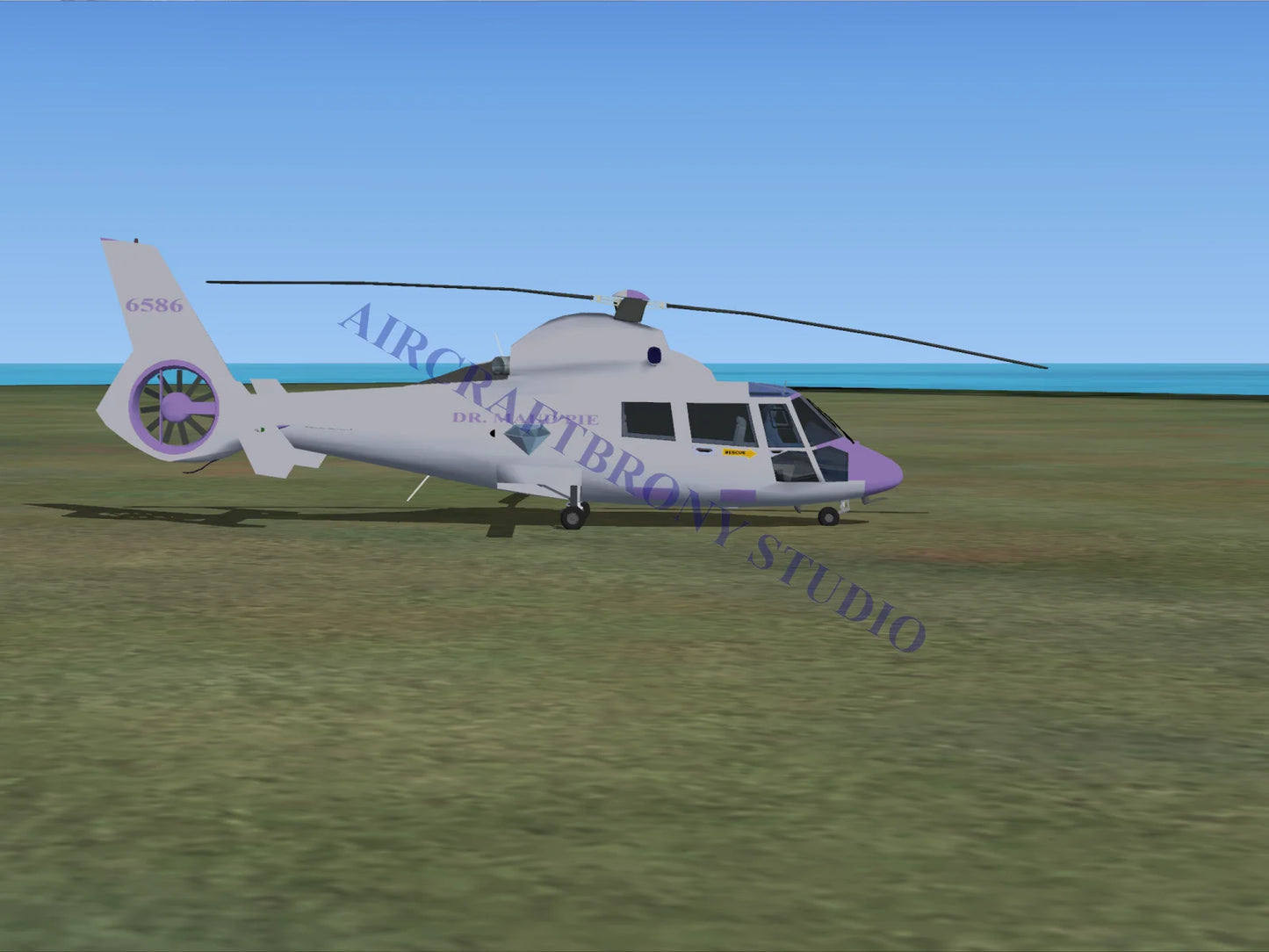 Dr. Maud Pie Aerospatiale HH65 Dolphin (Digital Image) Digital Image