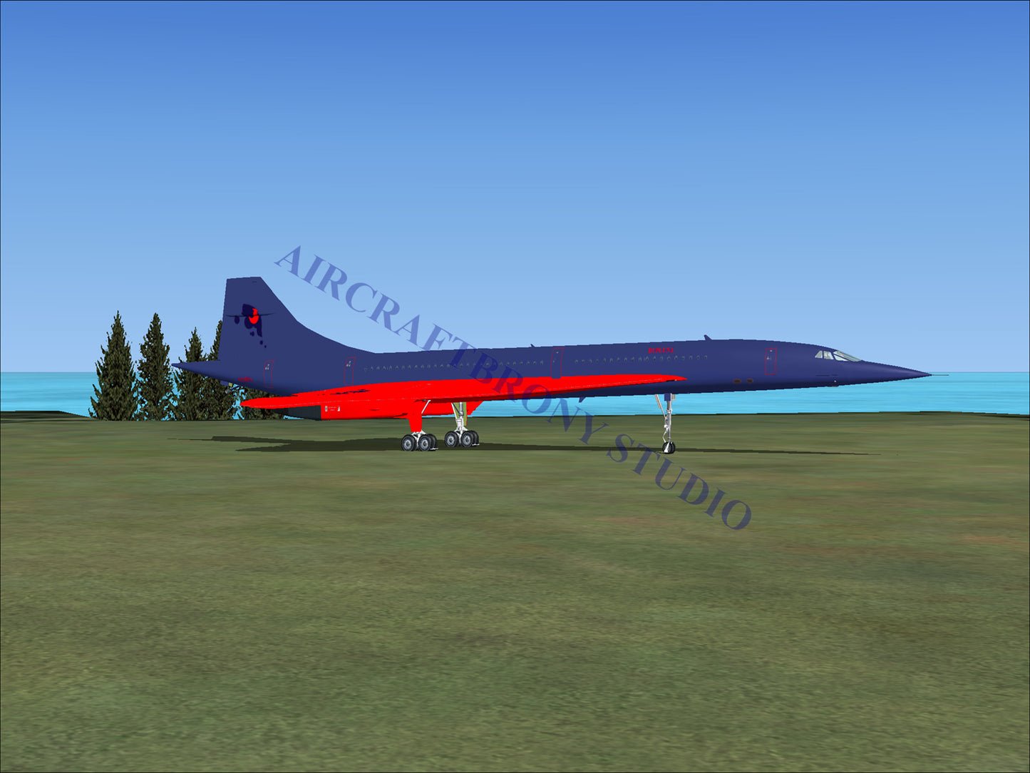 Dupluna Aerospatiale Concorde (Digital Image) Digital Image