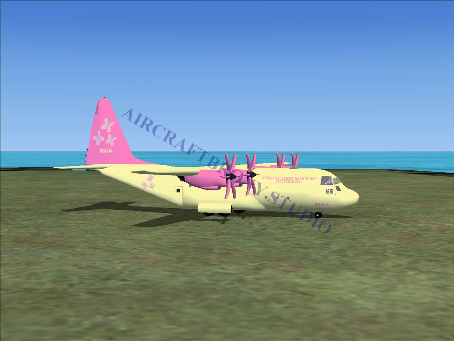 Fluttershy Lockheed C-130 (Digital Image) Digital Image