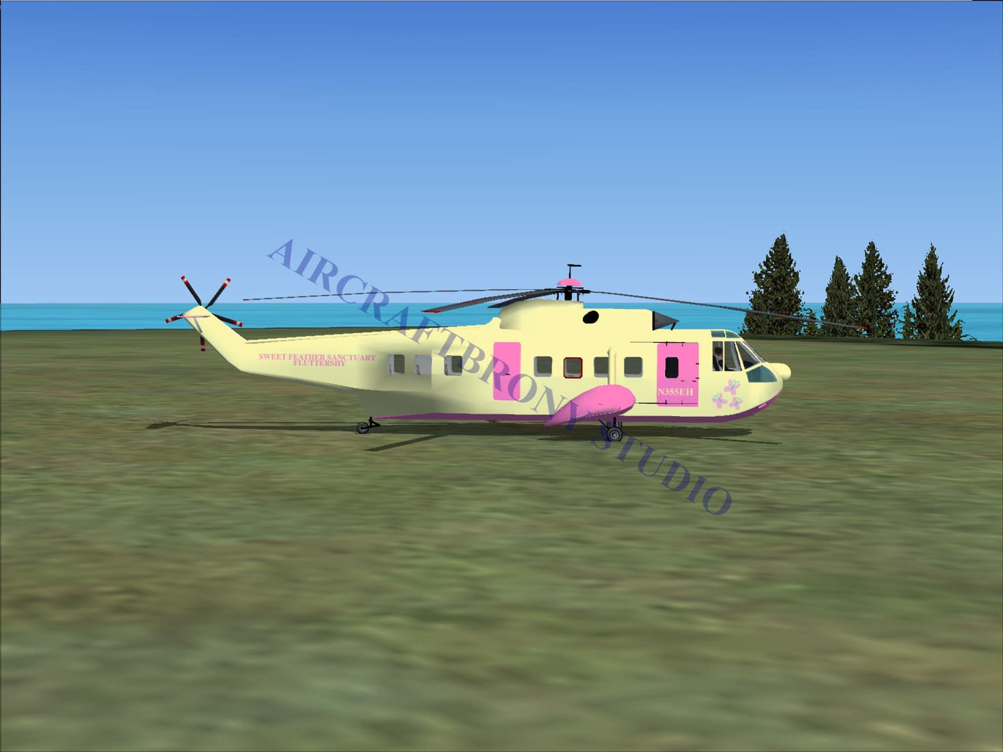 Fluttershy Sikorsky S-61N (Digital Image) Digital Image