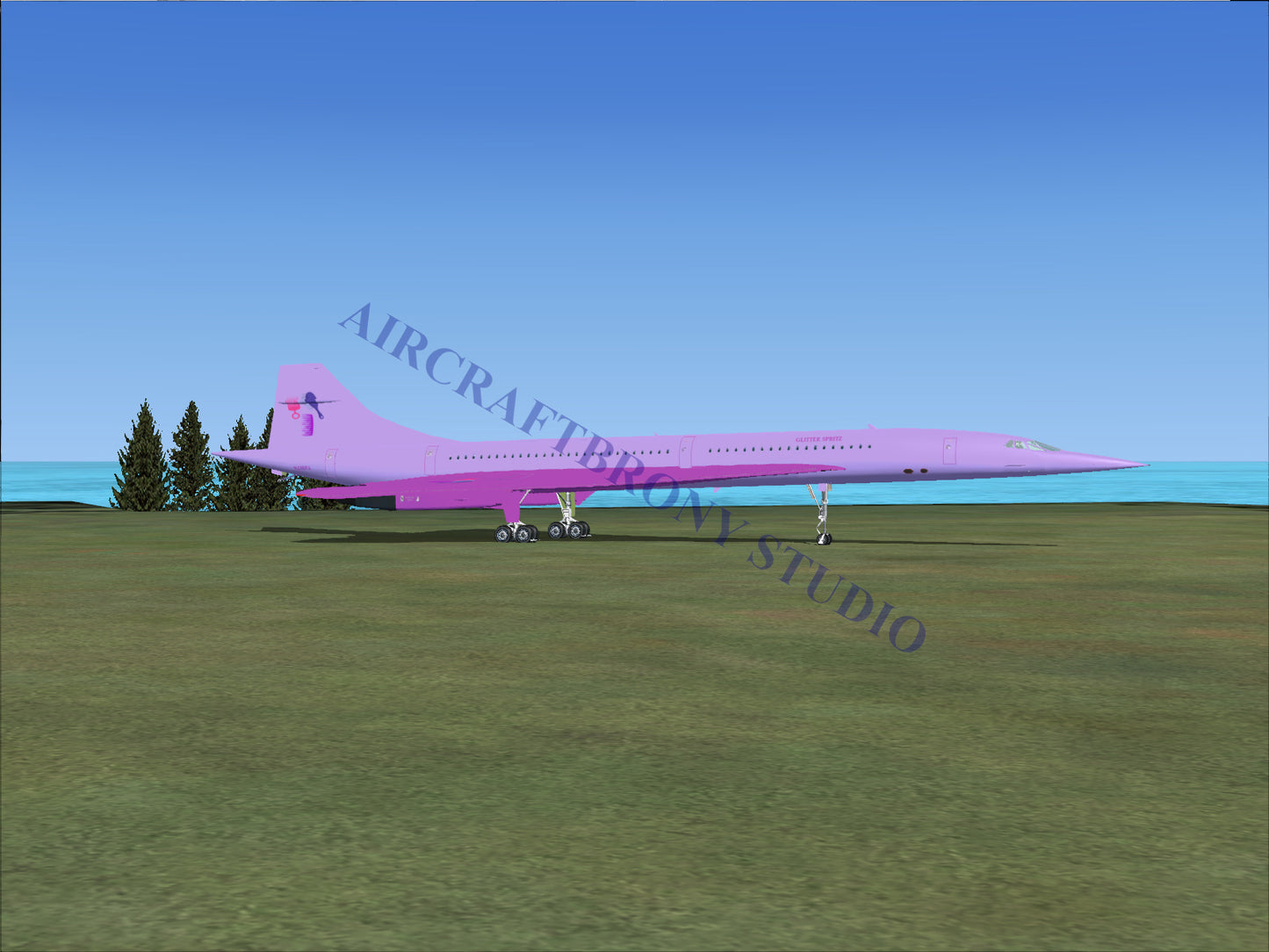 Glitter Spritz Aerospatiale Concorde (Digital Image) Digital Image