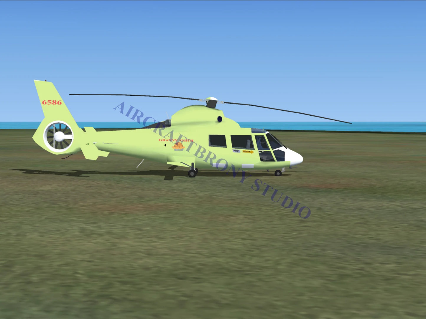 Granny Smith Aerospatiale HH65 Dolphin (Digital Image) Digital Image