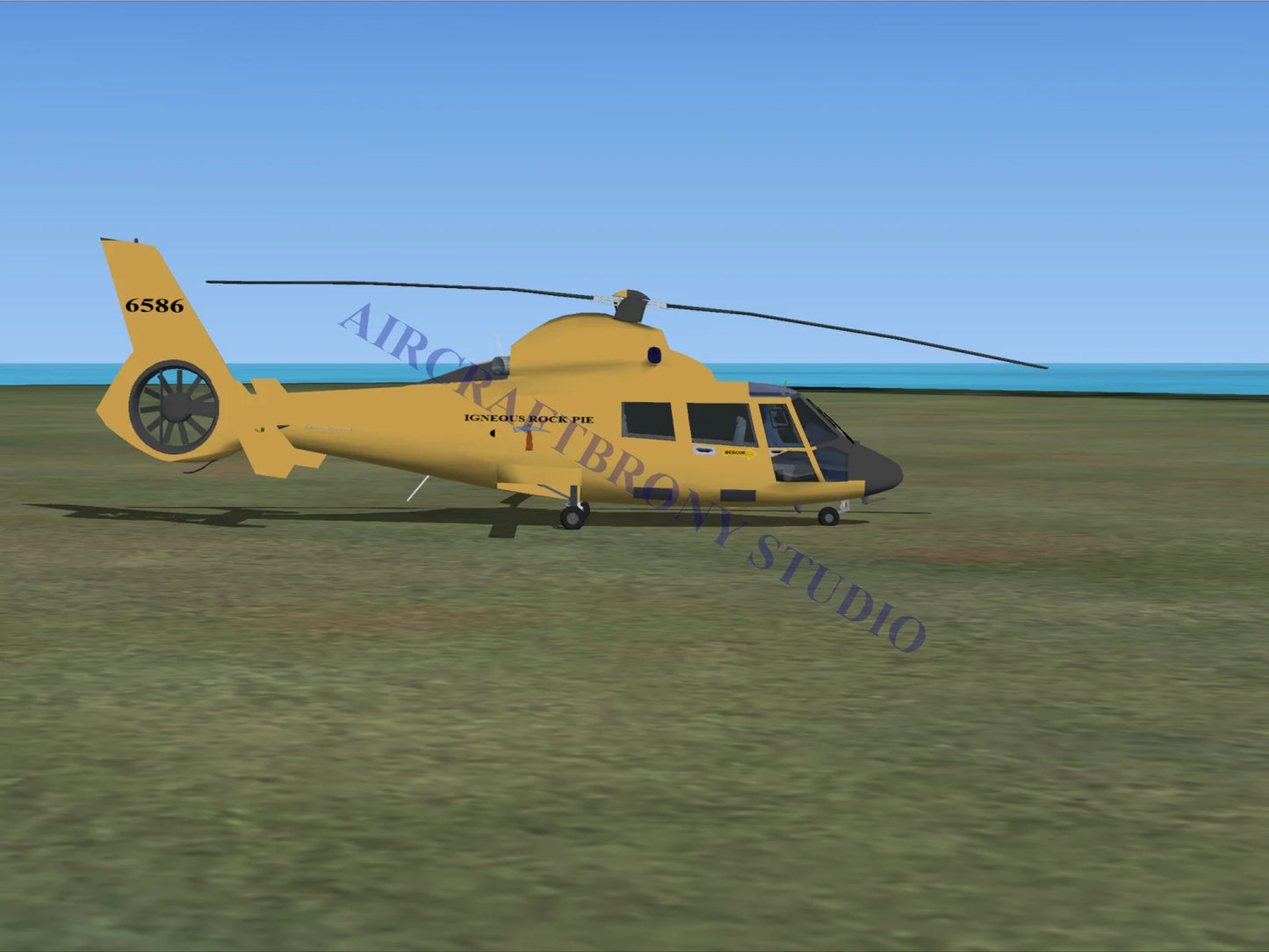 Igneous Rock Pie Aerospatiale HH65 Dolphin (Digital Image) Digital Image