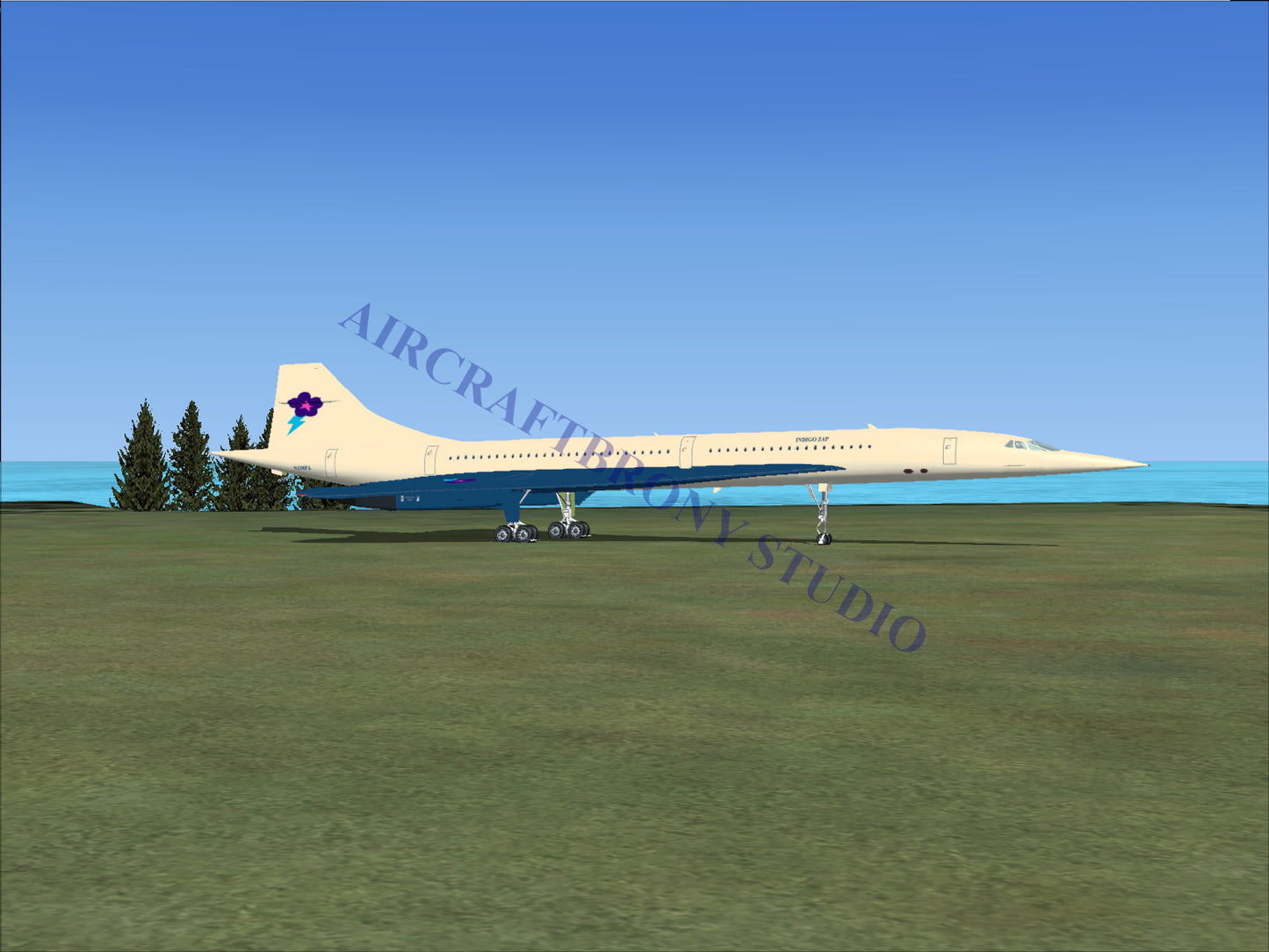 Indigo Zap Aerospatiale Concorde (Digital Image) Digital Image