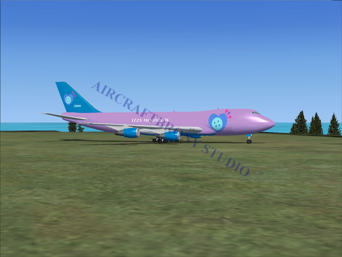 Izzy Moonbow Boeing 747-200 (Digital Image) Digital Image