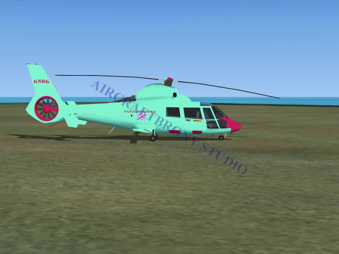 Jazz Hooves Aerospatiale HH65 Dolphin (Digital Image) Digital Image