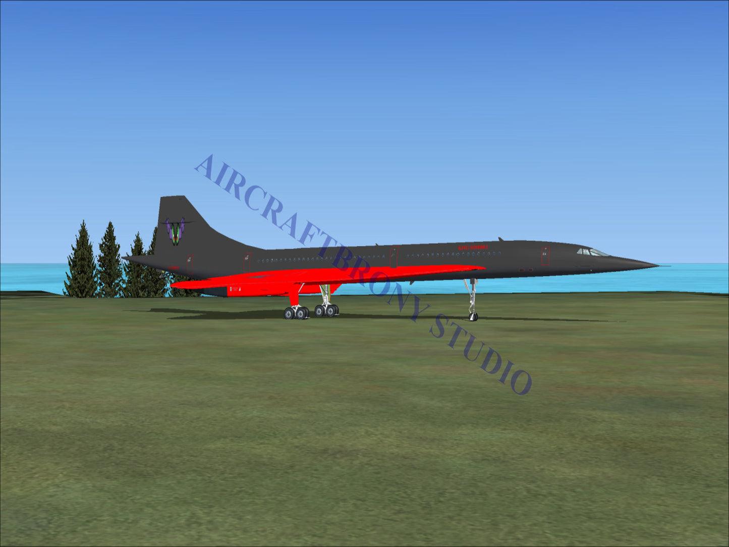 King Sombra Aerospatiale Concorde (Digital Image) Digital Image